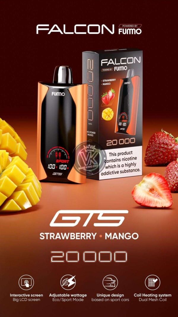FALCON FUMO 20K PUFFS Strawberry Mango Vape