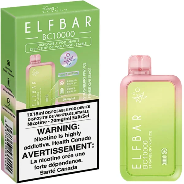 ELF BAR BC10000 – Strawberry Kiwi ice Disposable Vape