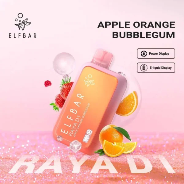 ELF BAR RAYA D1 13000 Puffs – Apple Orange Bubblegum Disposable Vape