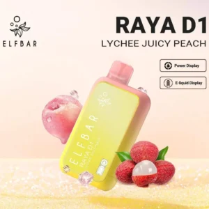 ELF BAR RAYA D1 13000 Puffs – Lychee Juicy Peach Disposable Vape