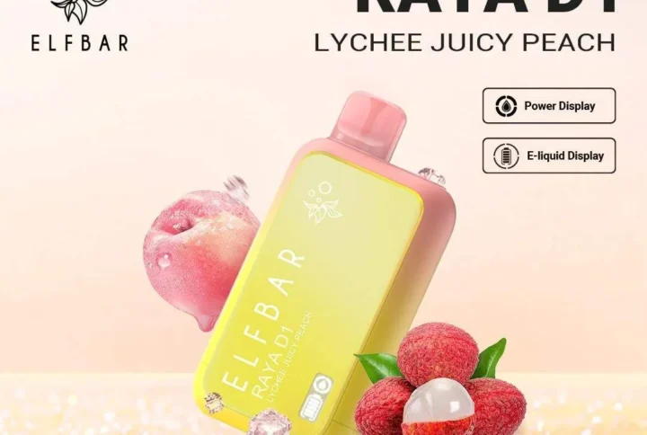 ELF BAR RAYA D1 13000 Puffs – Lychee Juicy Peach Disposable Vape
