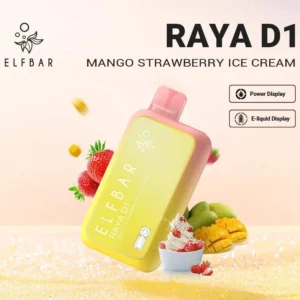 ELF BAR RAYA D1 13000 Puffs – Mango Strawberry Ice Cream Disposable Vape