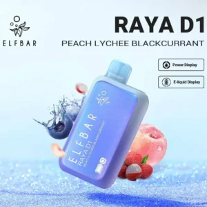 ELF BAR RAYA D1 13000 Puffs – Peach Lychee Blackcurrant Disposable Vape