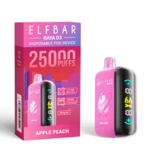Elf Bar Raya D3 25000 Puffs Apple Peach