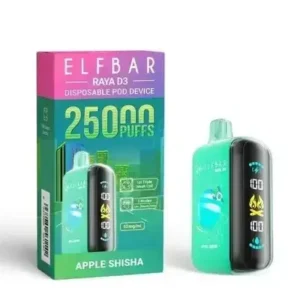 Elf Bar Raya D3 25000 Puffs Apple Shisha