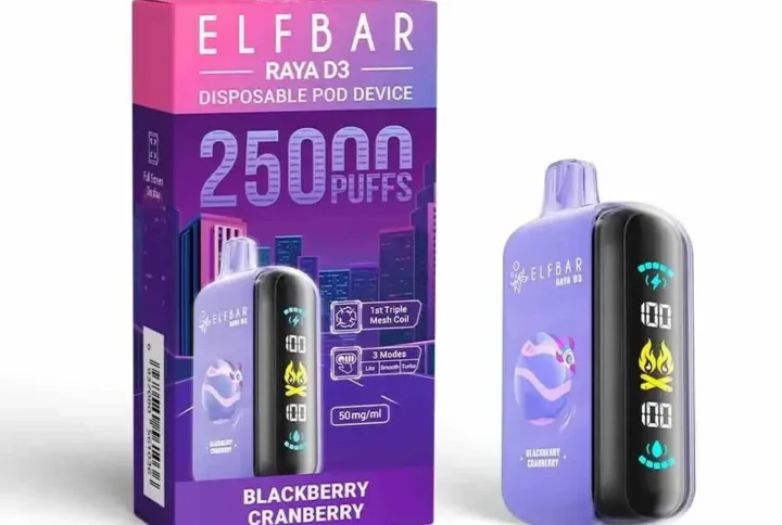 Elf Bar Raya D3 25000 Puffs Blackberry Cranberry