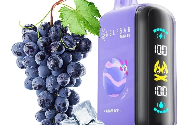 Elf Bar Raya D3 25000 Puffs Grape ice