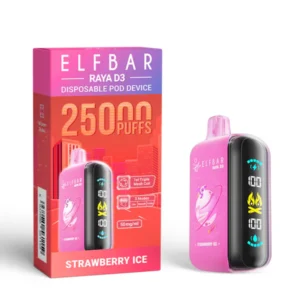 Elf Bar Raya D3 25000 Puffs Strawberry Ice