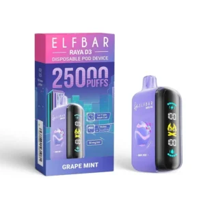 Elf Bar Raya D3 25000 Puffs Grape Mint