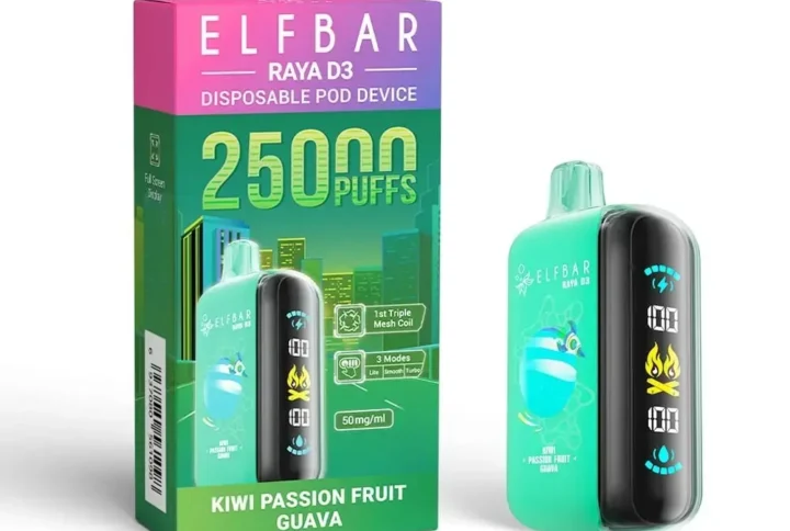 Elf Bar Raya D3 25000 Puffs Kiwi Passion Fruit Guava