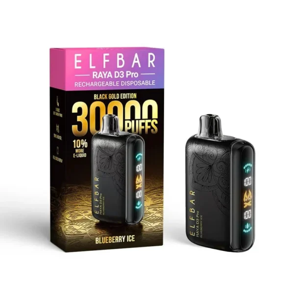 Elfbar Blueberry Ice Vape – 30K Puff Raya D3 Pro