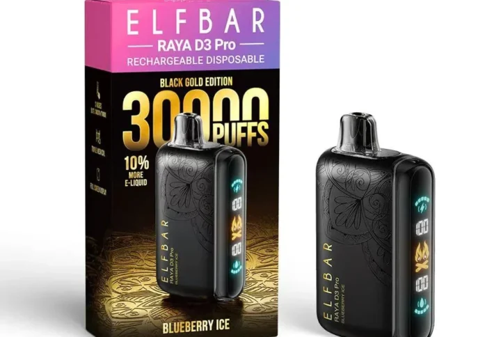 Elfbar Blueberry Ice Vape – 30K Puff Raya D3 Pro