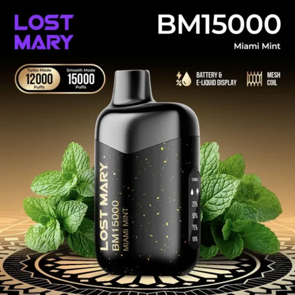 Lost Mary Miami Mint BM 15000 Vape – 15K Puff Disposable