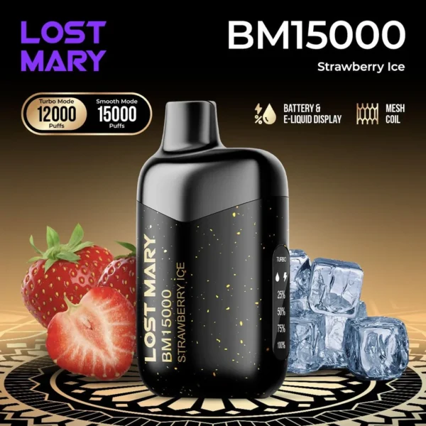 Lost Mary BM 15000 Strawberry Ice | 15,000 Puffs Vape
