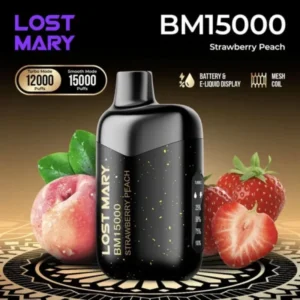 Lost Mary Strawberry Peach BM 15000 Vape