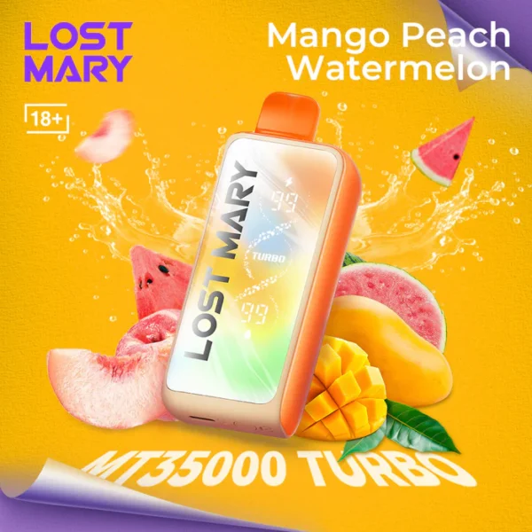 Lost Mary Mango Peach Watermelon Vape – MT 35000 Puffs Turbo Disposable