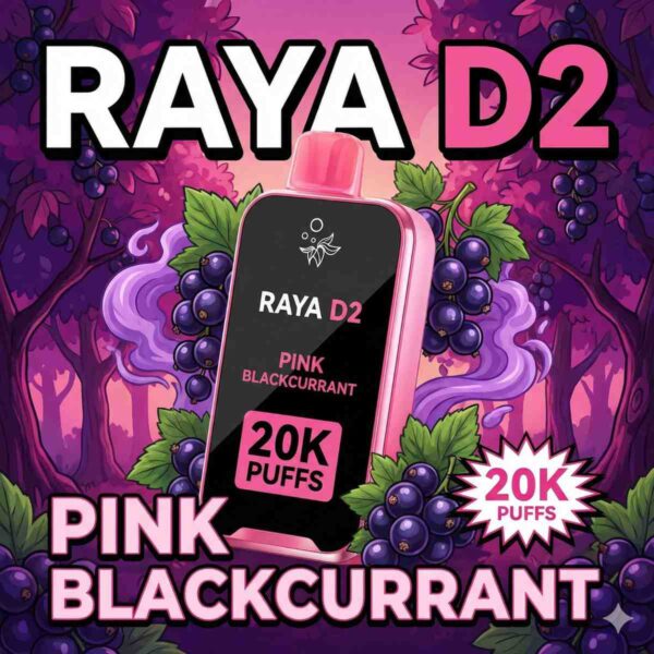 Raya D2 Pink Blackcurrant Elfbar 20K Puffs | 20k Disposable