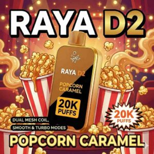 Raya D2 Popcorn Caramel Elfbar 20K Puffs